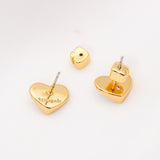 Heritage Spade Earrings (White)