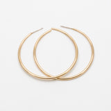Simple gold tone round Earrings