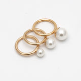 Pearl Rings set of 3 size 8
