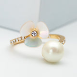 Disco Pansy Adjustable Ring