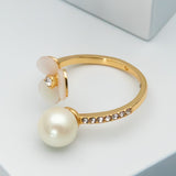 Disco Pansy Adjustable Ring
