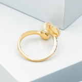 Disco Pansy Adjustable Ring
