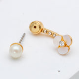 Disco Pansy Ear Jacket Earrings