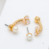 Disco Pansy Ear Jacket Earrings