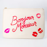 Merrion Square Bonjour Monsieur Gia Clutch Pouch
