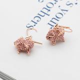 Imagination Flying Pig Crystal Earrings