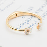 Disco Pansy Thin Cuff Bracelet