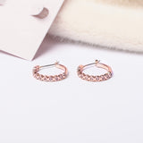 Full Circle Rose Gold Earrings