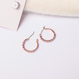 Full Circle Rose Gold Earrings