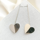 Heritage spade linear earrings (Silver)