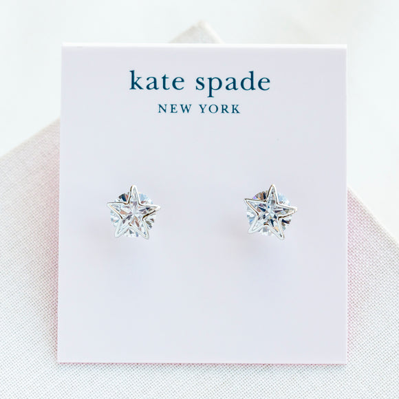 Silver Something Sparkly Star Stud Earrings