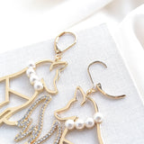 So Foxy Fox Wire Drop Earrings