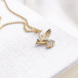 Grandmas Closet Hummingbird Mini Pendant Necklace