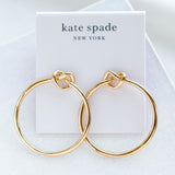 Loves Me Knot Gold hoop Earrings