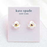 Precious Pansy Stud Earrings (Yellow)