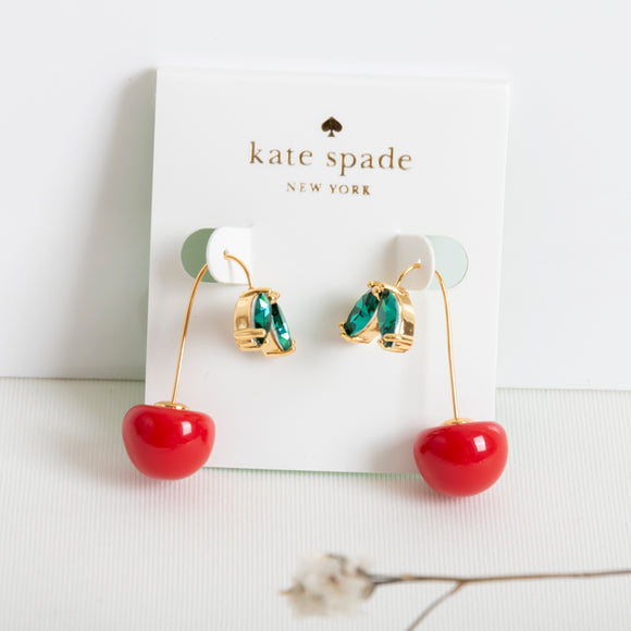 Ma Cherie Cherry Drop Earrings