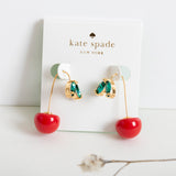 Ma Cherie Cherry Drop Earrings