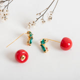 Ma Cherie Cherry Drop Earrings