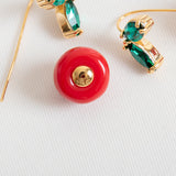 Ma Cherie Cherry Drop Earrings