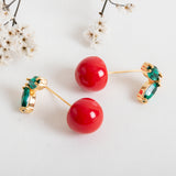 Ma Cherie Cherry Drop Earrings