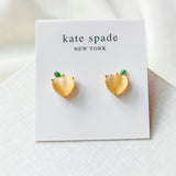 Fruit Salad Peach Stud Earrings