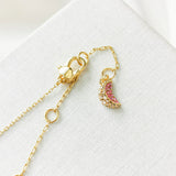 Fruit Salad Peach Mini Pendant Necklace