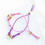 Pink Multi Cord Bracelet Set