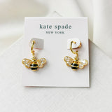 All Abuzz Stone Bee Huggie Earrings