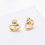 Duo Link Stud Earrings
