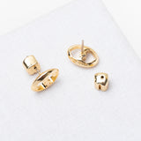 Duo Link Stud Earrings