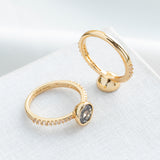 Reflecting Pool Mini Round Ring Set Size 7