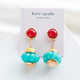 Confection linear drop cake earrings