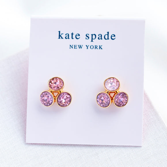 Pink Reflecting Pool Small Cluster Studs