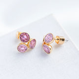 Pink Reflecting Pool Small Cluster Studs