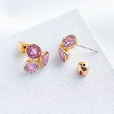 Pink Reflecting Pool Small Cluster Studs