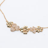 Precious Pansy Pave Necklace