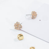 Precious Pansy Stud Earrings