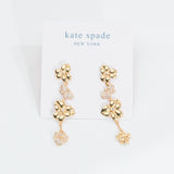 Precious Pansy Linear Earrings