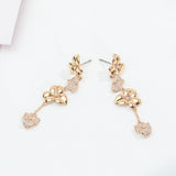 Precious Pansy Linear Earrings