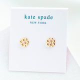 Spade Floral Stud Earrings