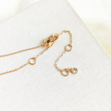 Precious Pansy Rose Gold Mini Pendant Necklace