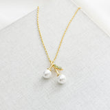 Cherie Cherry Gold Pendant Necklace