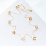 Spade Floral Long Scatter Necklace