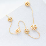 Spade Floral Long Scatter Necklace