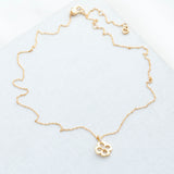 Spade Floral Gold Mini Pendant Necklace