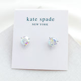 Brilliant Statements Tri-Prong Stud Earrings (Colourful Clear)