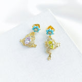 Nature Walk Frog Drop Earrings