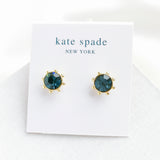 Flying Colors Bezel Stud Earrings (Montana)