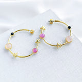 On The Rocks Hoop Earrings