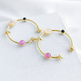 On The Rocks Hoop Earrings